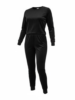 Wander Black Long Sleeve Jumpsuit
